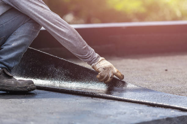 Professional Exterior Waterproofing technician working in Saint Charles, MI